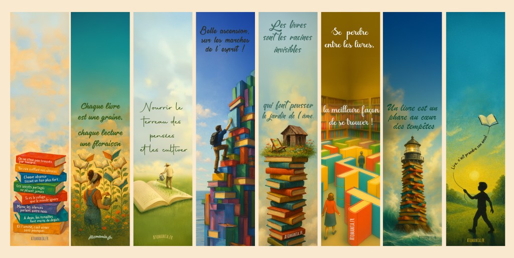 Découvrez les nouveaux marque-pages artisanaux Atomania : poésie, lecture et émotions au&nbsp;rendez-vous