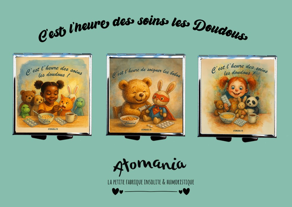 🌟 Les Piluliers Enfant Personnalisés Atomania : douceur, tendresse et réconfort au quotidien&nbsp;💊🧸